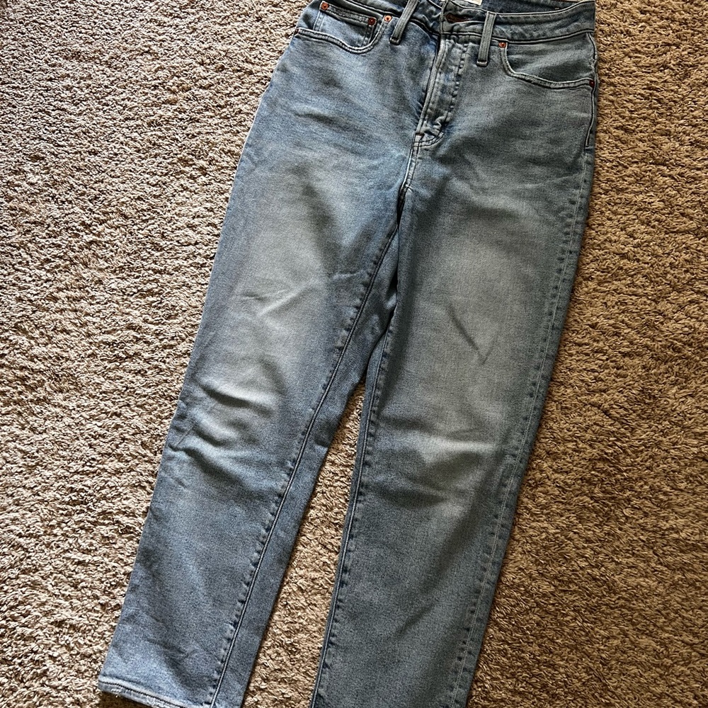 Madewell Women's Straight Leg Jeans - Light Blue